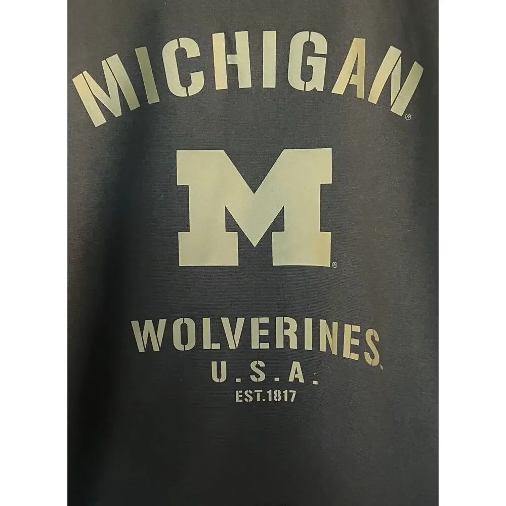 Nike Jordan Michigan Wolverines Sz M Military Appreciation Sweatshirt DD4308 010